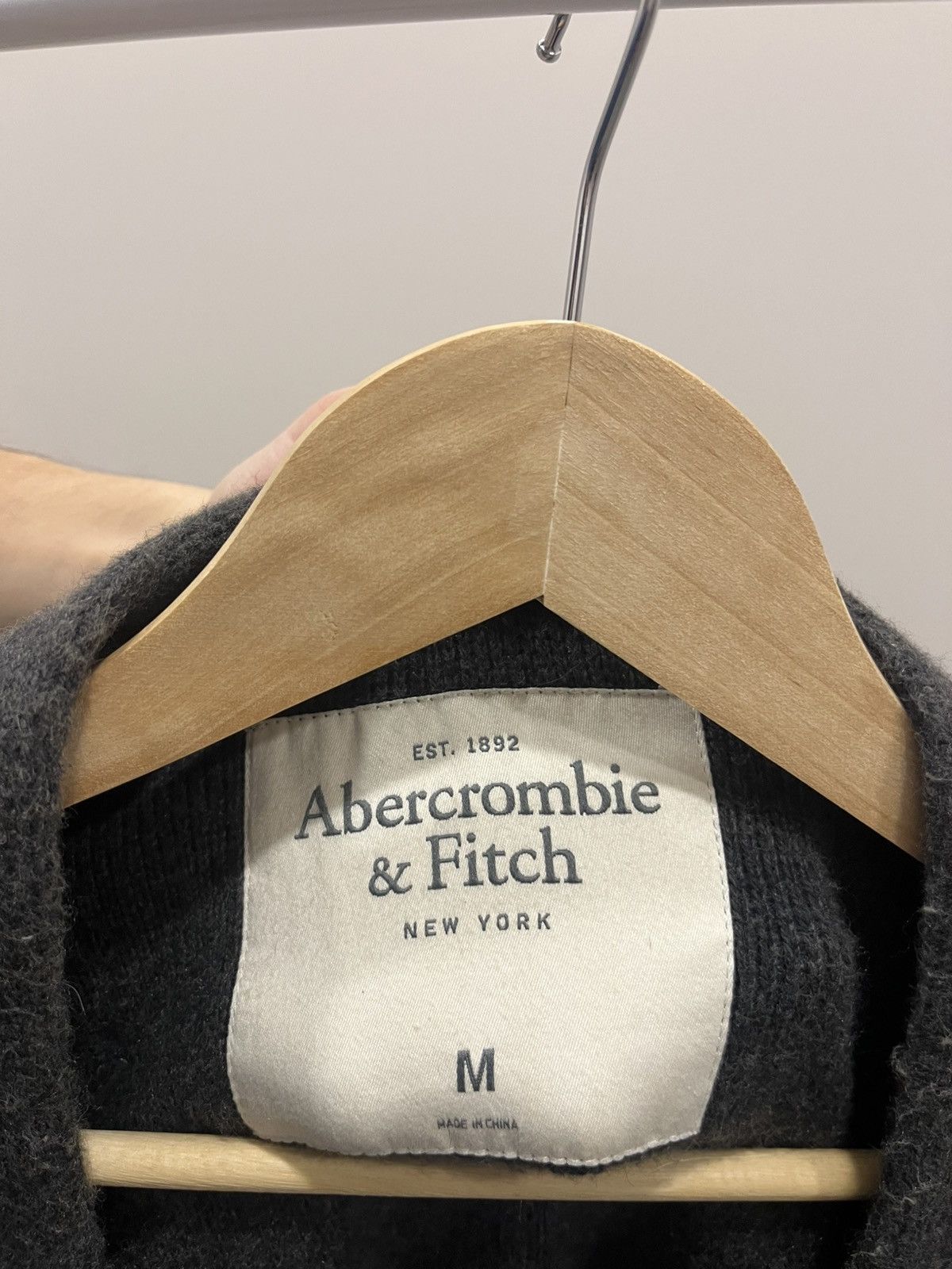 If Six Was Nine Vintage Y2K Abercrombie & Fitch Cardigan Sweater Dark Gray M Size US M / EU 48-50 / 2 - 4 Thumbnail