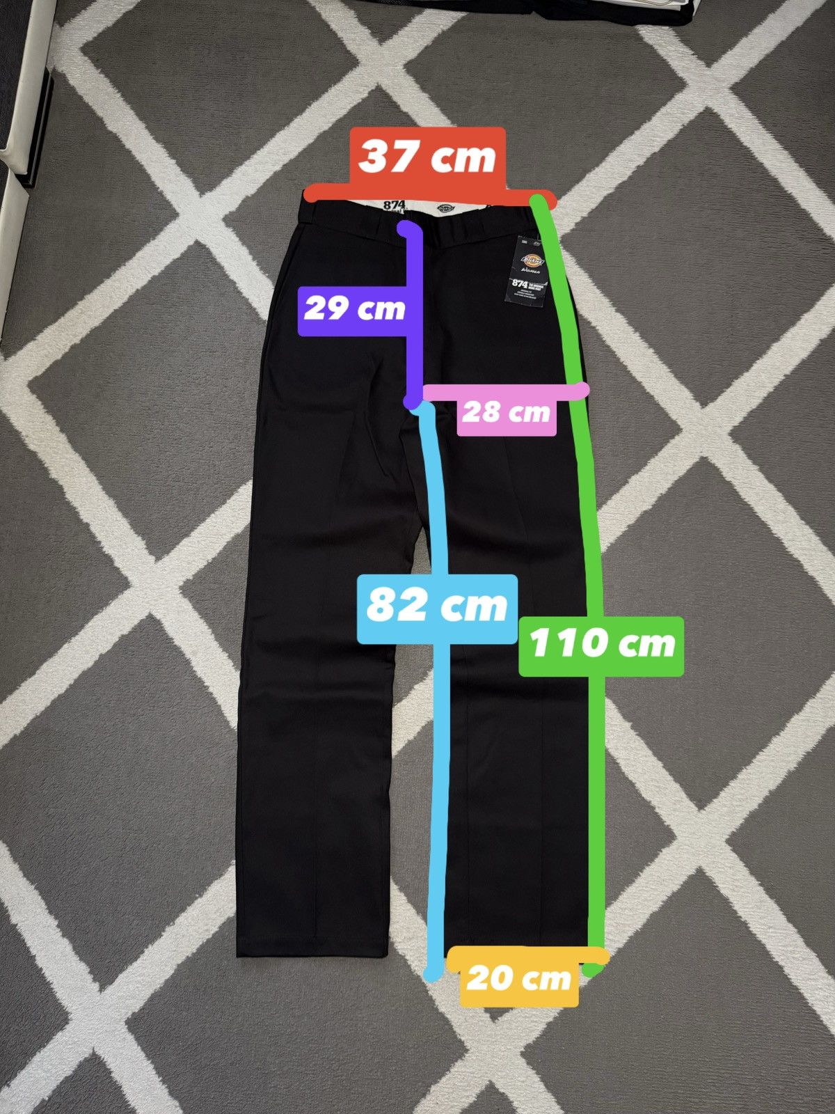 Dickies × Vintage Dickies Icons 874 Original Fit Women Straight Pants Black Size 27" / US 4 / IT 40 - 17 Thumbnail