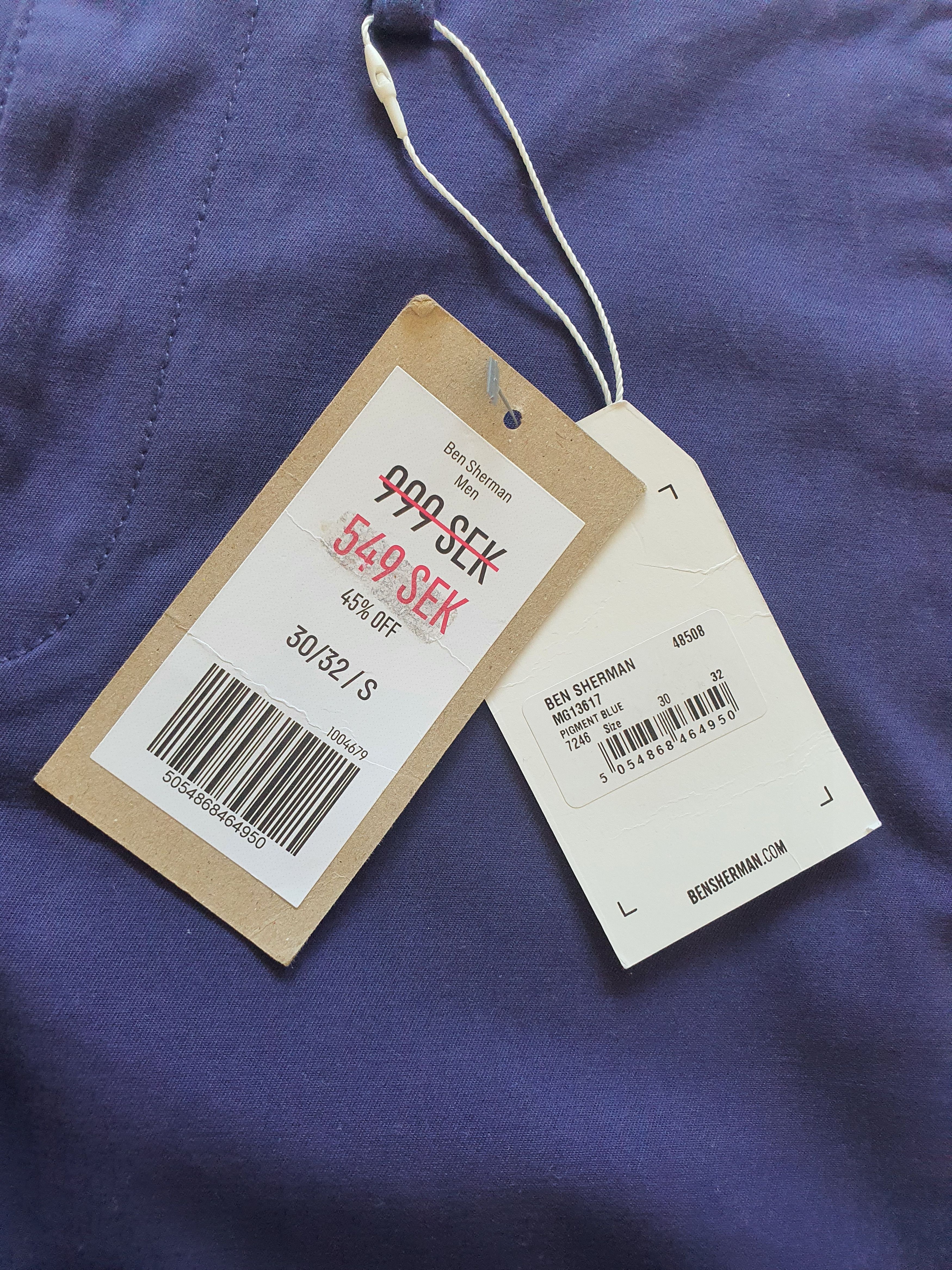 Ben Sherman Skinny Stretch Chinos (Pants Trousers) - BNWT - W30 L32 Size US 30 / EU 46 - 7 Thumbnail