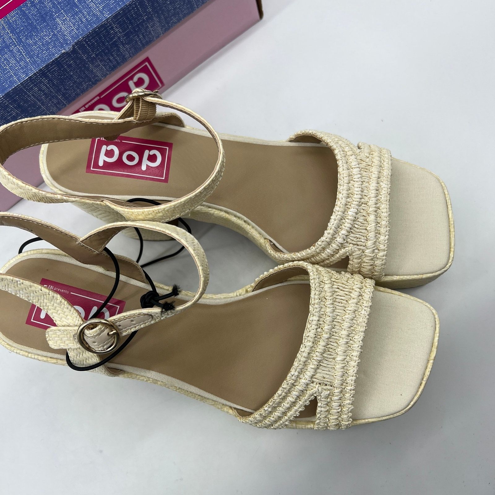 Other Pop Womens Applaud Heeled Sandals Natural Size US 11 / IT 41 - 7 Thumbnail