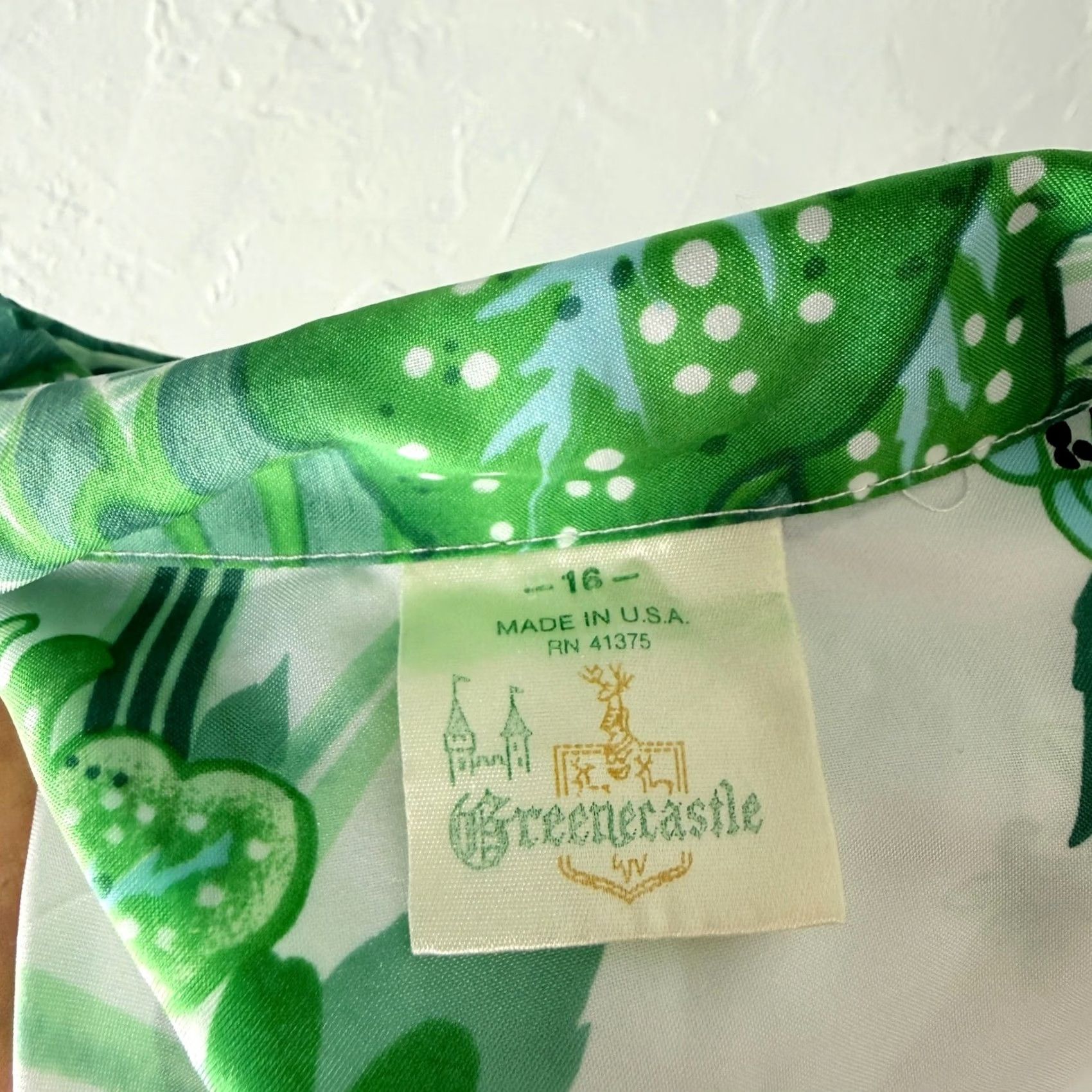 Vintage VINTAGE Greencastle Floral Polyester Button 70s Shirt Top 16 hawaiian Women's W1 Size XL / US 12-14 / IT 48-50 - 6 Thumbnail