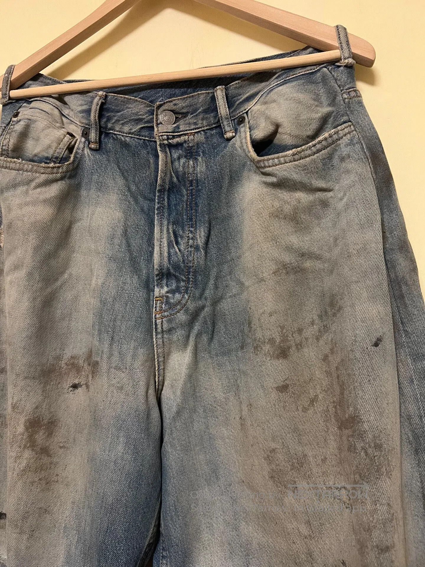 Acne Studios Acne Studios Distressed Denim Wide-Leg Pants. Size US 32 / EU 48 - 7 Thumbnail