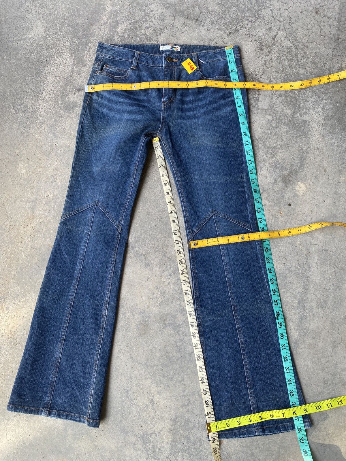 Japanese Brand Vintage sino flare jeans Size 30" / US 8 / IT 44 - 4 Thumbnail