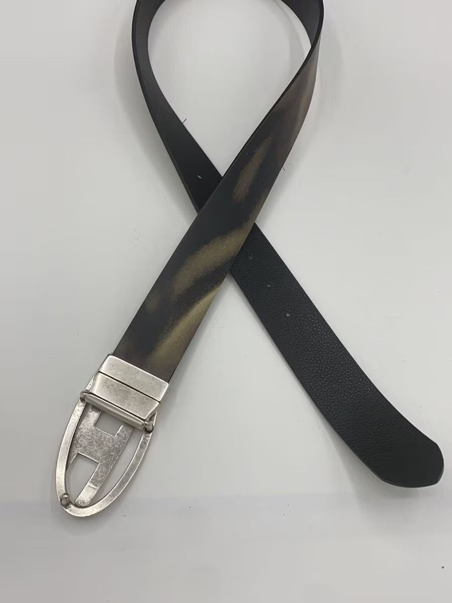 Diesel Diesel B-1Dr Rev Ii Monogram Logo Leather Belt Khaki Size ONE SIZE - 2 Thumbnail