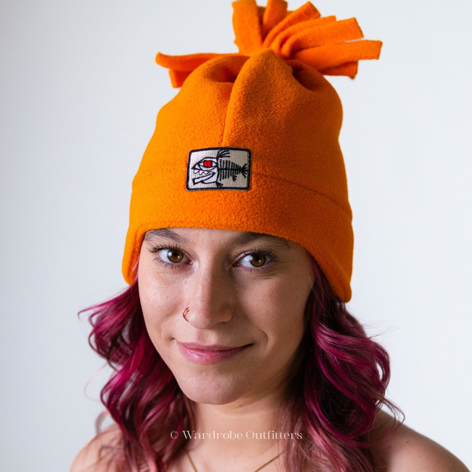 Vintage RARE Vintage 90 Screamer Fleece Snowboarding Ski Hat PomPom Size ONE SIZE - 2 Thumbnail