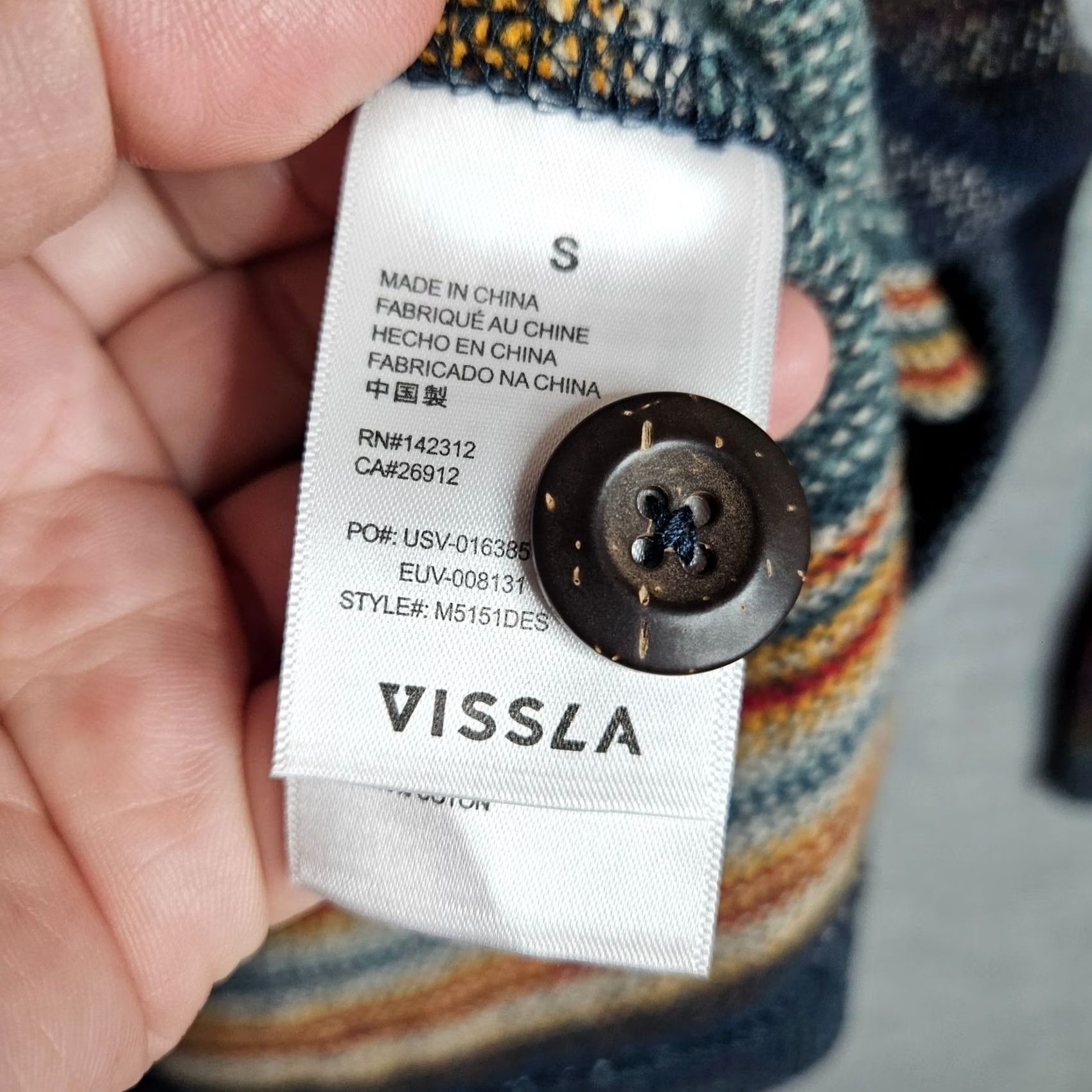 Vissla VISSLA Descanso Hooded Popover Hoodie Henley Men Cotton Size S Multicolor Hoody Jacket Men XS? Size US S / EU 44-46 / 1 - 7 Thumbnail