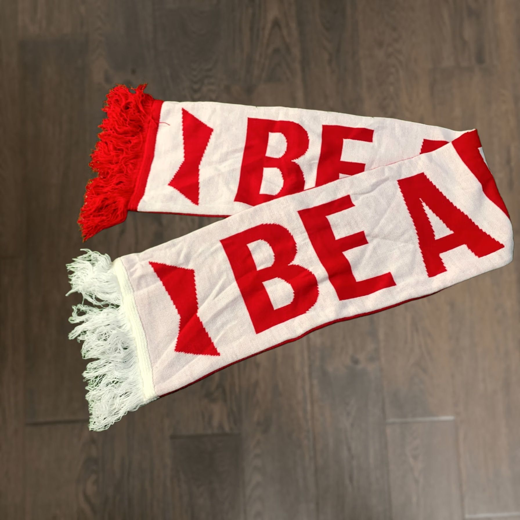 Vintage Be A King Official Product Scarf One Size Red and White Mens Winter Scarves Size ONE SIZE - 1 Thumbnail