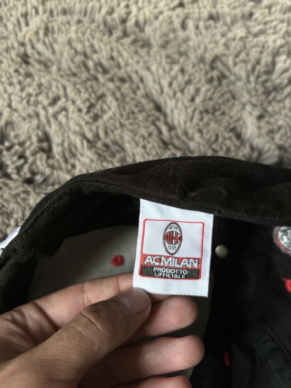 Vintage Milan Cap Vintage Big Logo ACM soccer hat Size ONE SIZE - 5 Thumbnail