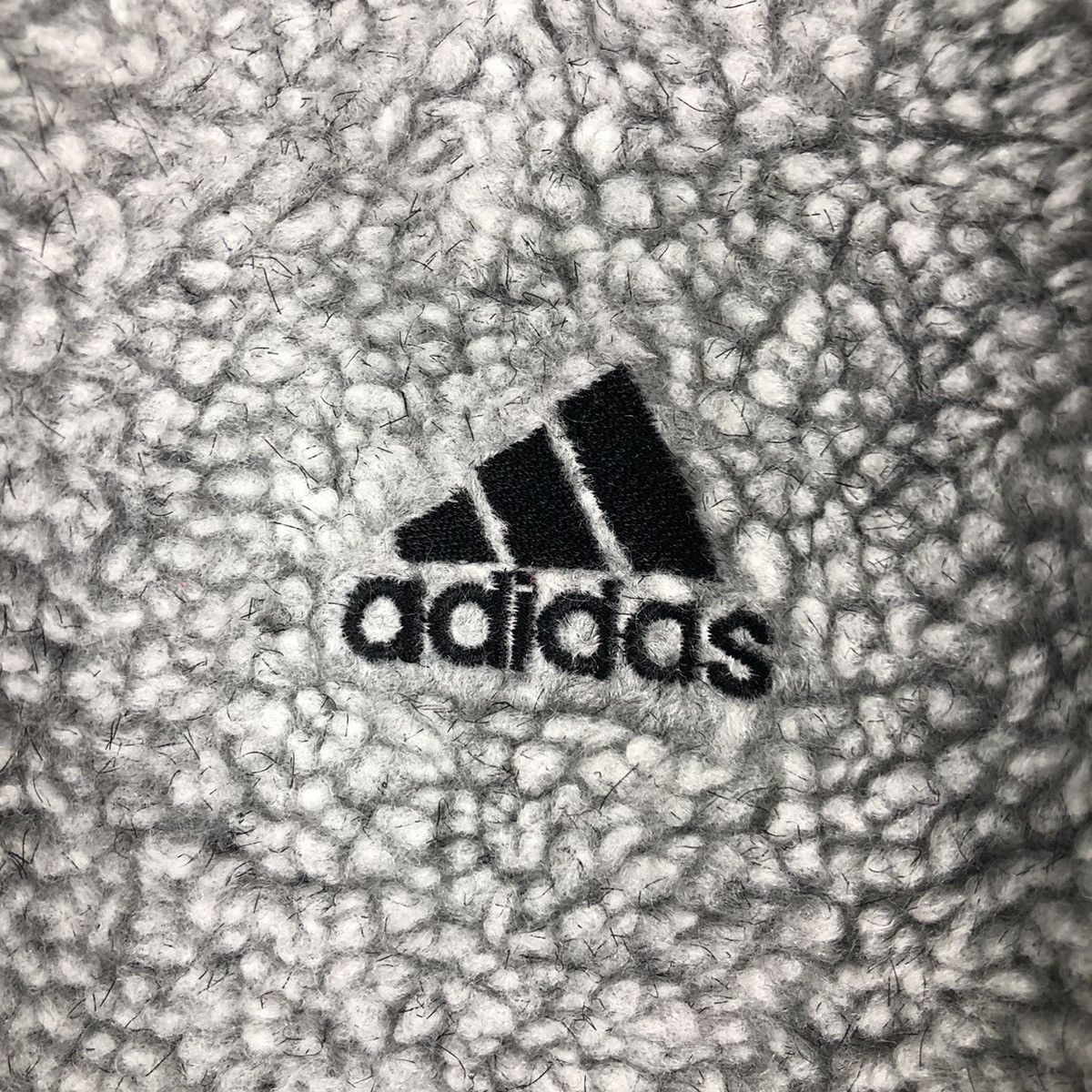 Adidas 🔥Vintage Dip Pile Fleece Zipper Jacket Adidas Size US L / EU 52-54 / 3 - 18 Thumbnail
