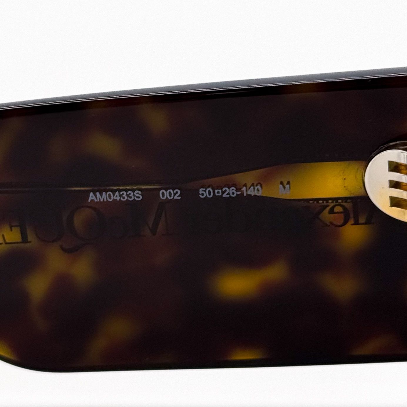 ALEXANDER MCQUEEN‎ AM0433S-002 Havana Havana Brown 50-26-140 M Alexander McQueen AM0433S Sunglasses | Select Eyewear main image 3