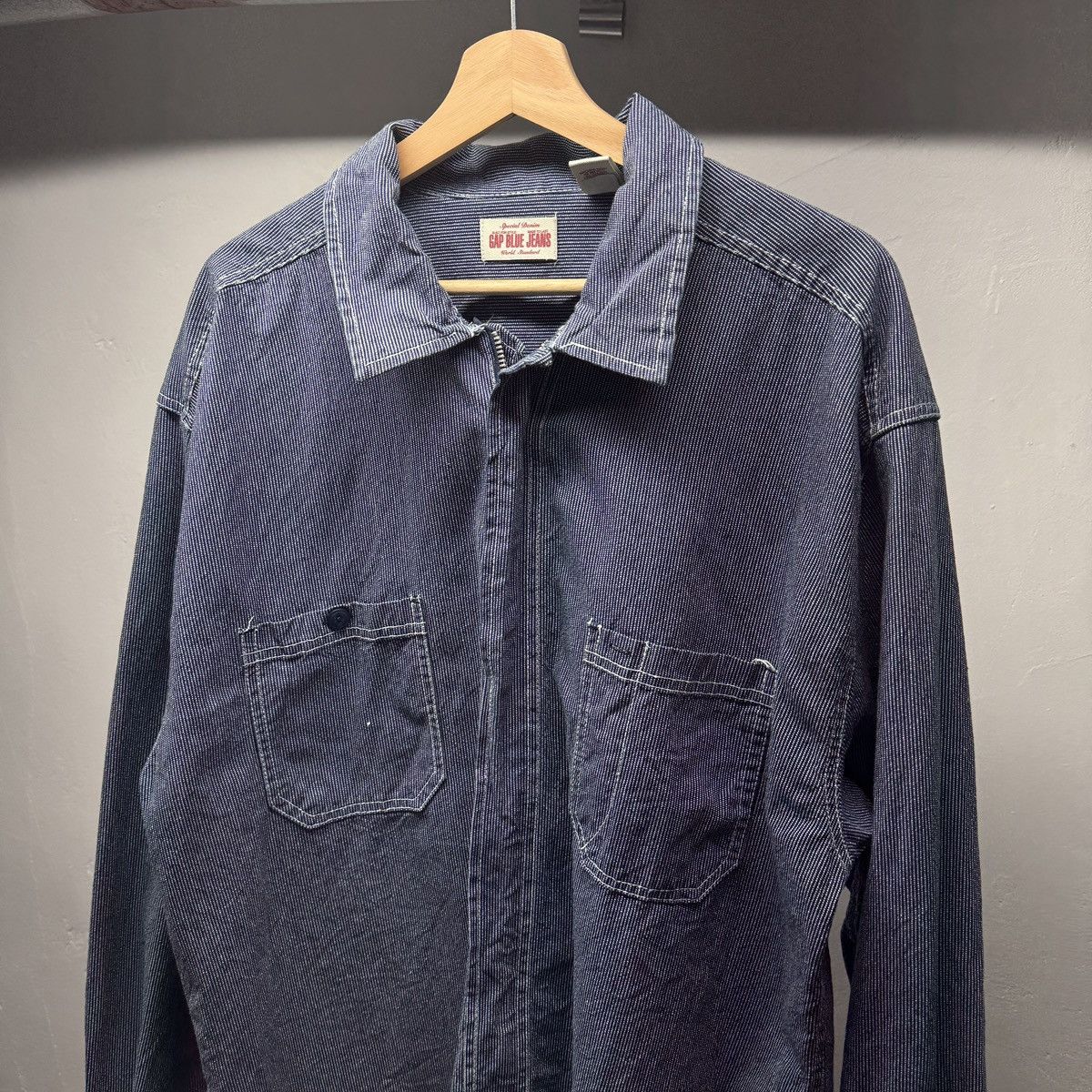 Gap Workwear Zip Railroad Chore Coat ERD Grunge Chrome