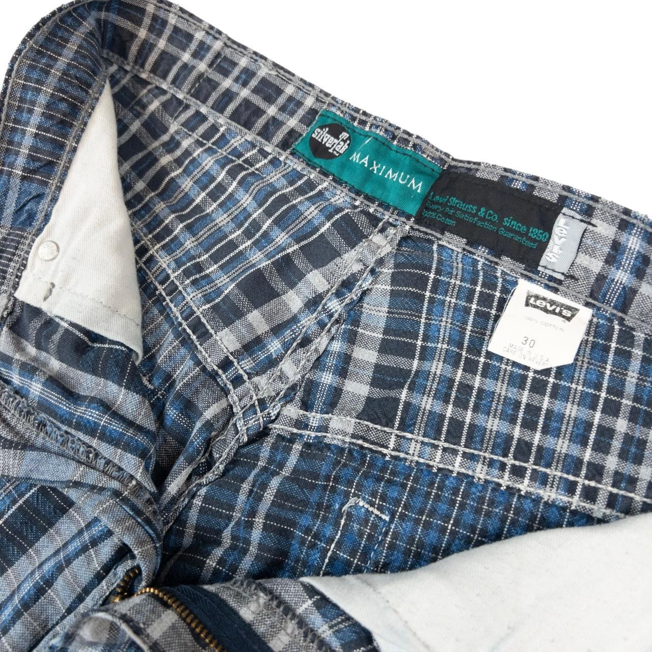 Levi's Vintage Levi's Silver Tab Checkered Shorts Size W30 Size US 30 / EU 46 - 5 Thumbnail
