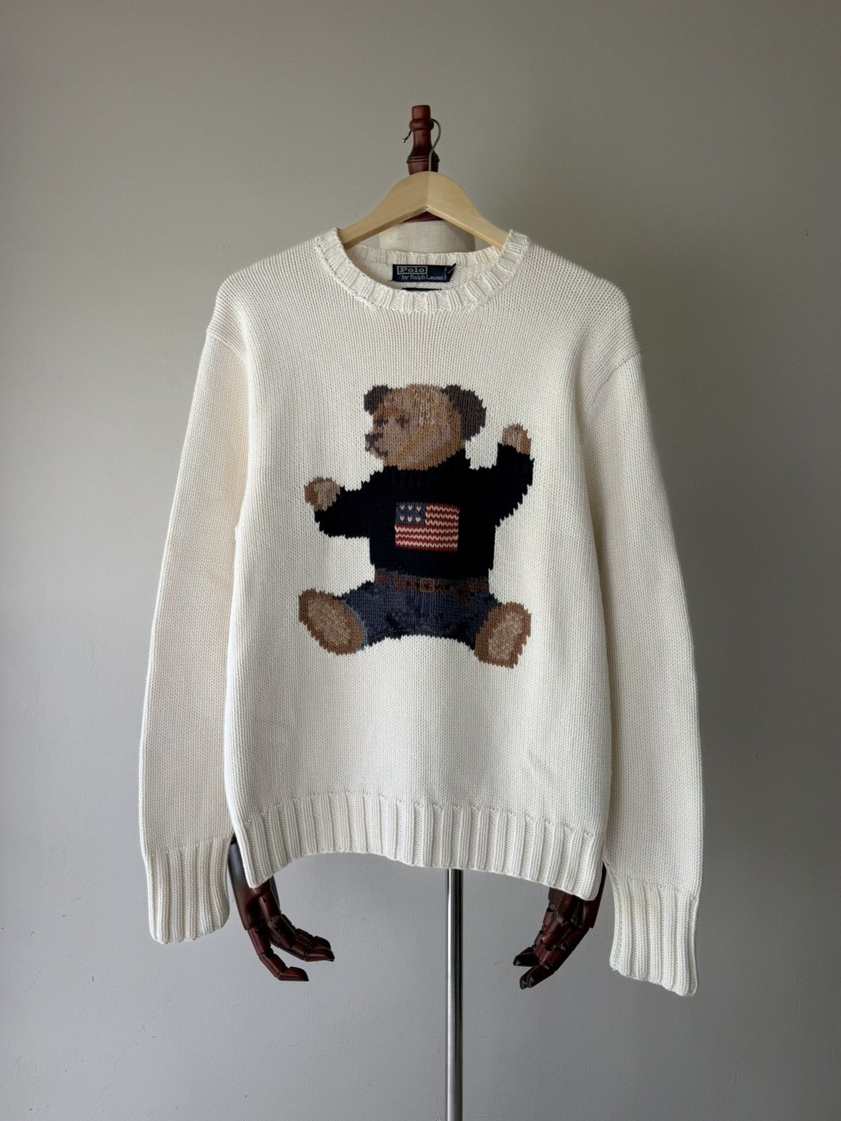 Polo Ralph Lauren VINTAGE 90’s POLO BEAR RALPH LAUREN KNITWEAR Size US S / EU 44-46 / 1 - 1 Thumbnail