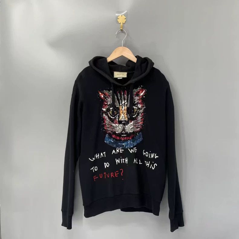 Gucci Gucci Scaly cat hoodie 2502-Nextarrow Size US XS / EU 42 / 0 - 1 Thumbnail