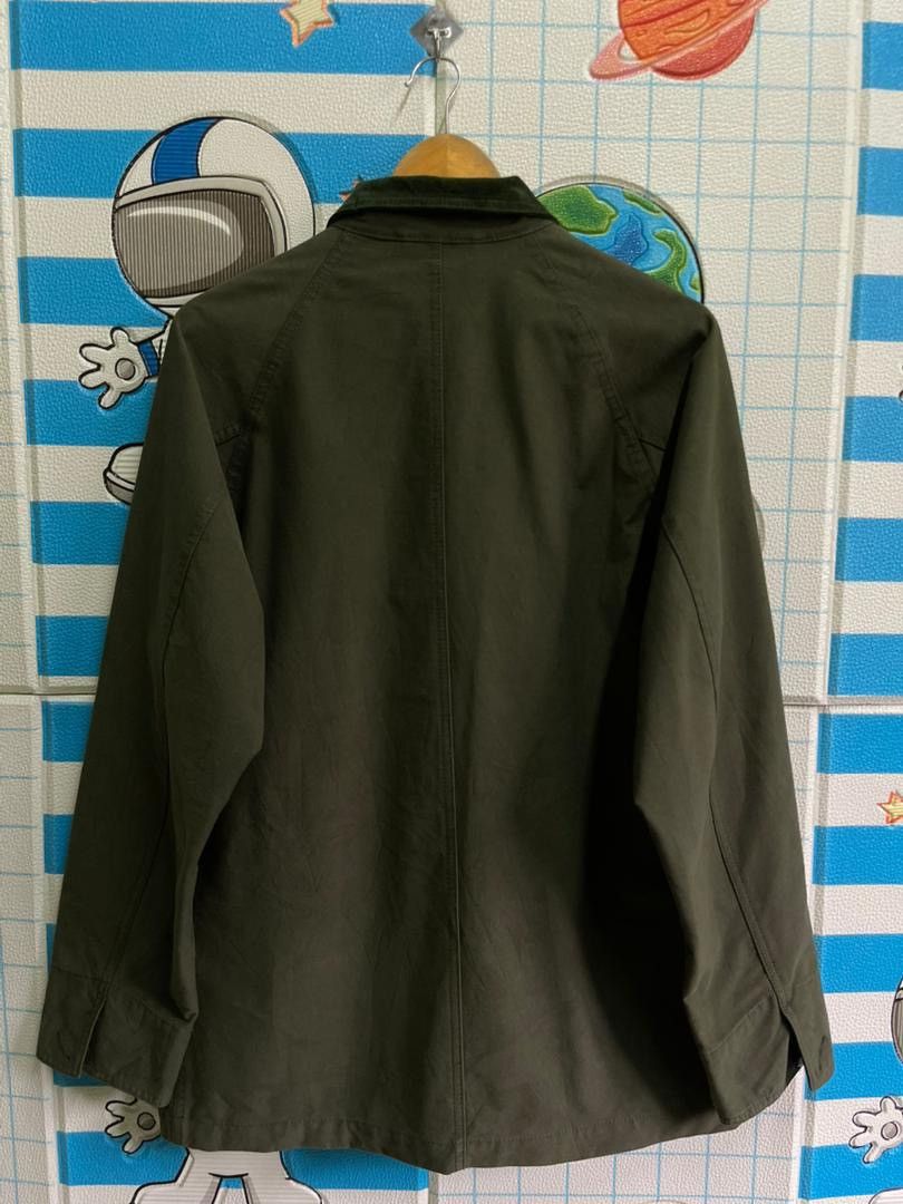 Uniqlo Uniqlo Olive Corduroy Collar Hunting Jacket Size L Size US L / EU 52-54 / 3 - 2 Thumbnail