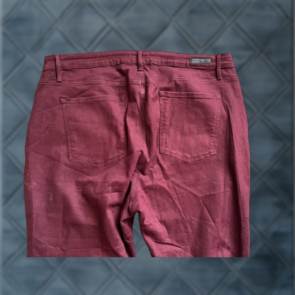 Sanctuary Sanctuary Jeans Social Standard Ankle Skinny Maroon Womens 22W Jeans Size 40" / US 18 - 1 Thumbnail