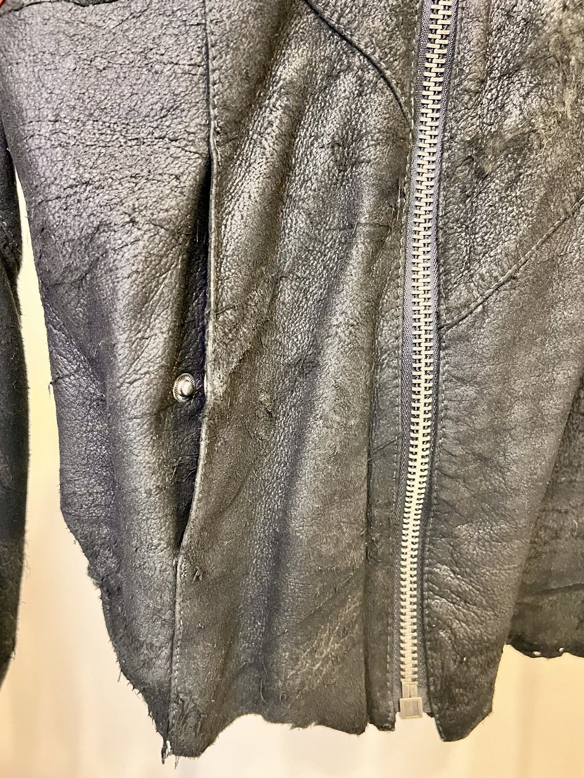 tigha Leather jacket made of crushed leather Size US XXL / EU 58 / 5 - 8 Thumbnail