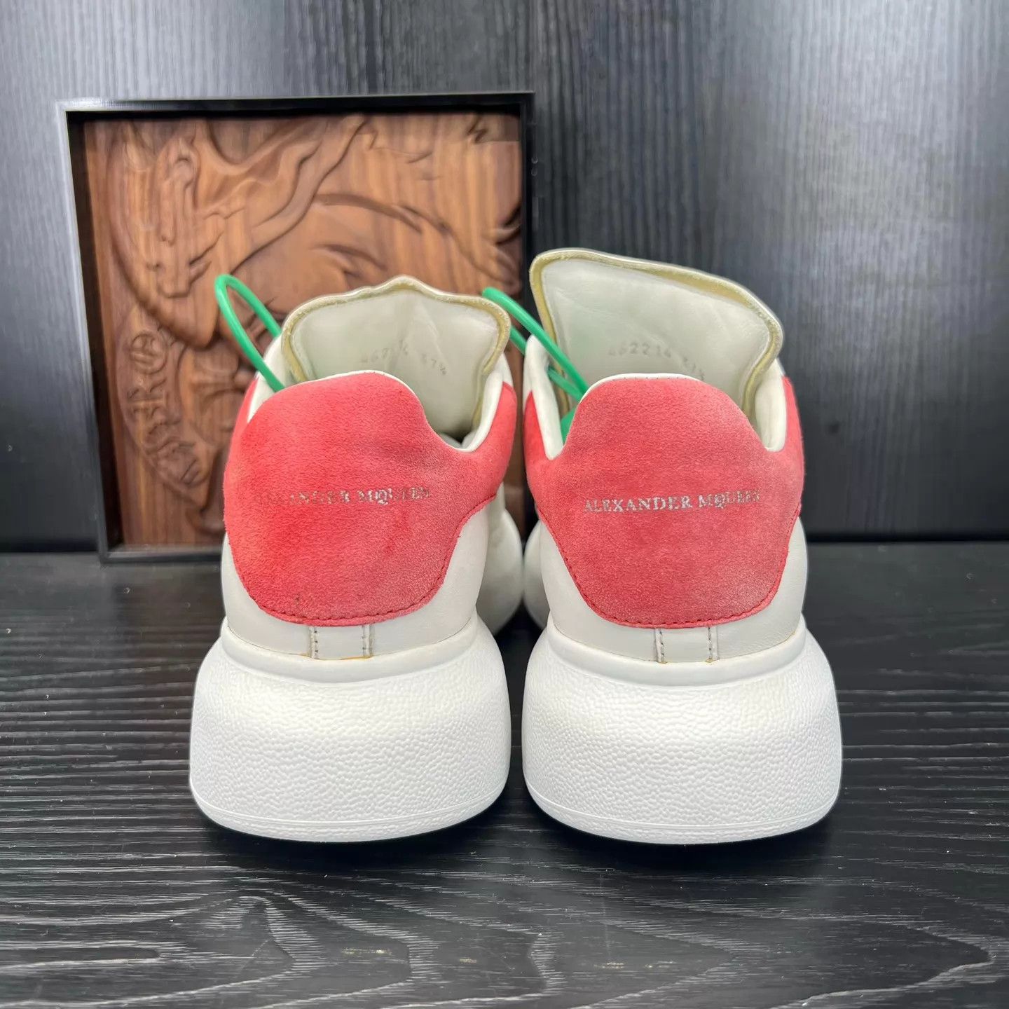 Alexander McQueen McQueen Women's White & Pink Suede Shoes Size 37.5 Size US 7 / IT 37 - 3 Thumbnail