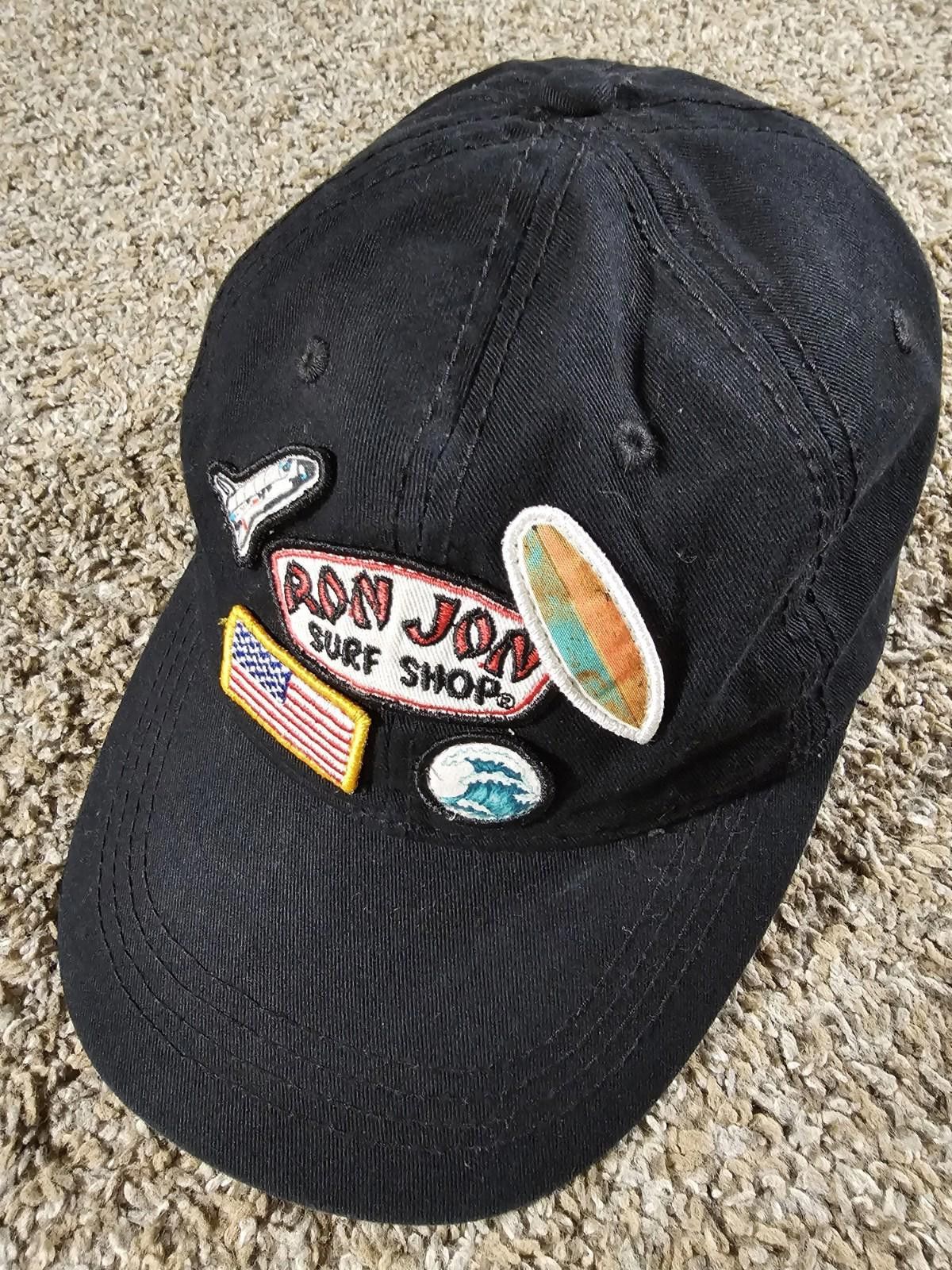 Ron Jon Surf Shop Ron Jon Surf Shop strapback black Hat W/ patches Size ONE SIZE - 1 Thumbnail