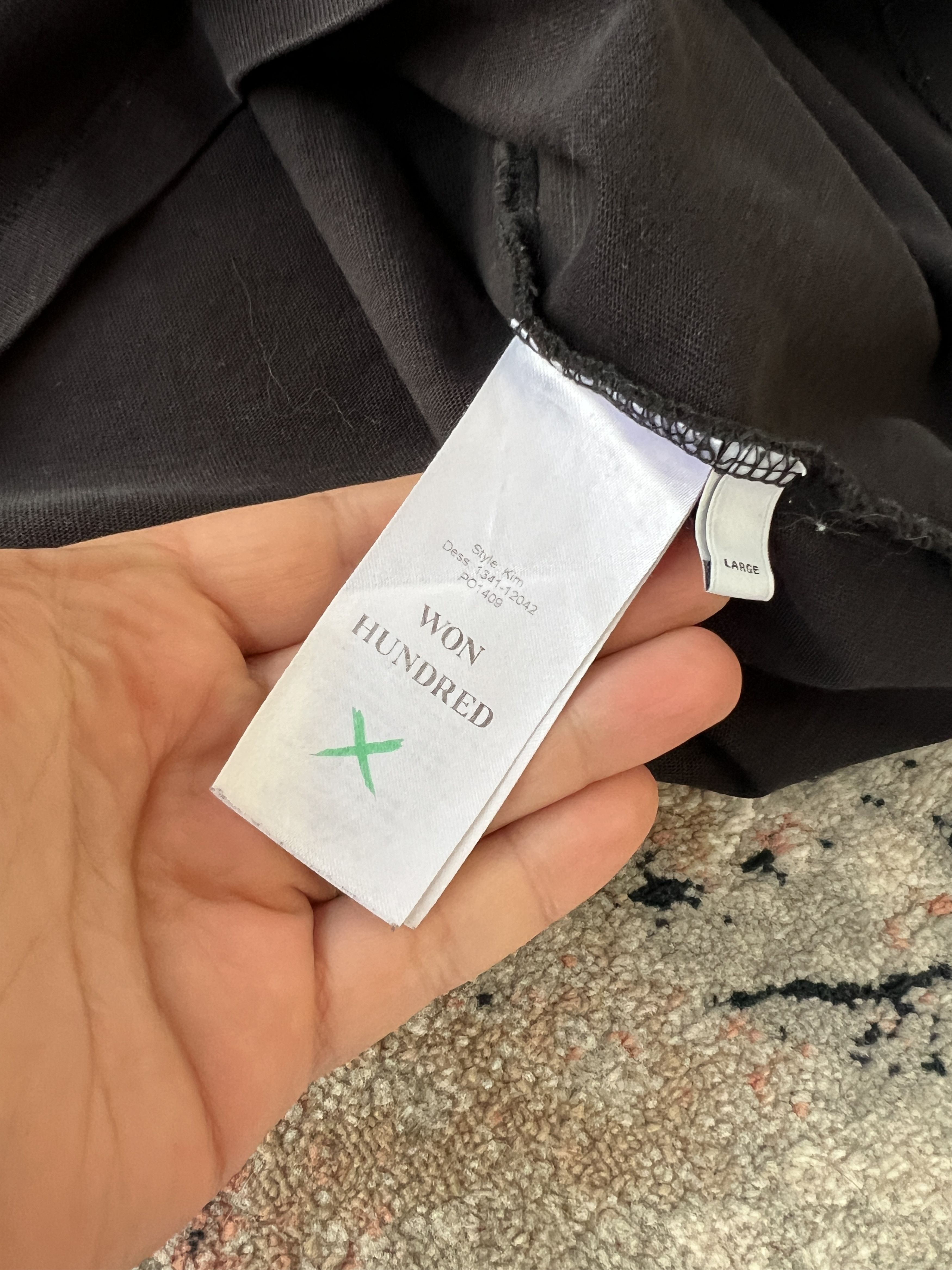 Won Hundred Won Hundred Tee Size US L / EU 52-54 / 3 - 5 Thumbnail
