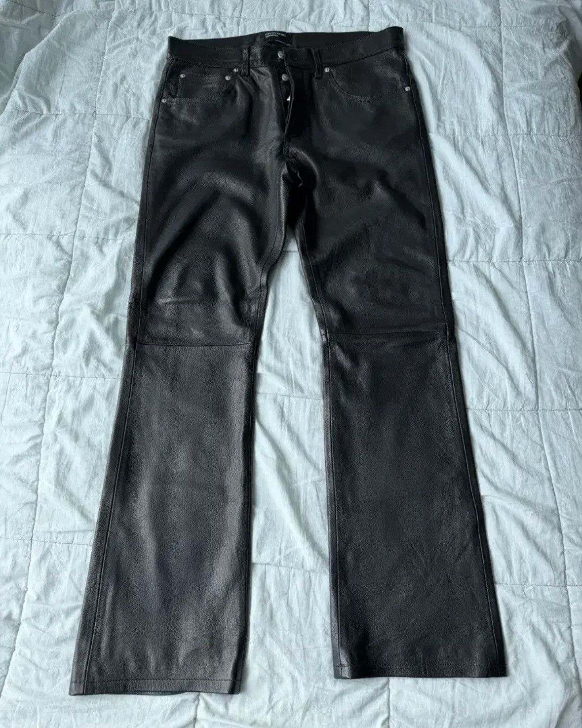 Enfants Riches Deprimes Enfants Riches Deprimes Flared Leather Pants Size US 34 / EU 50 - 1 Thumbnail