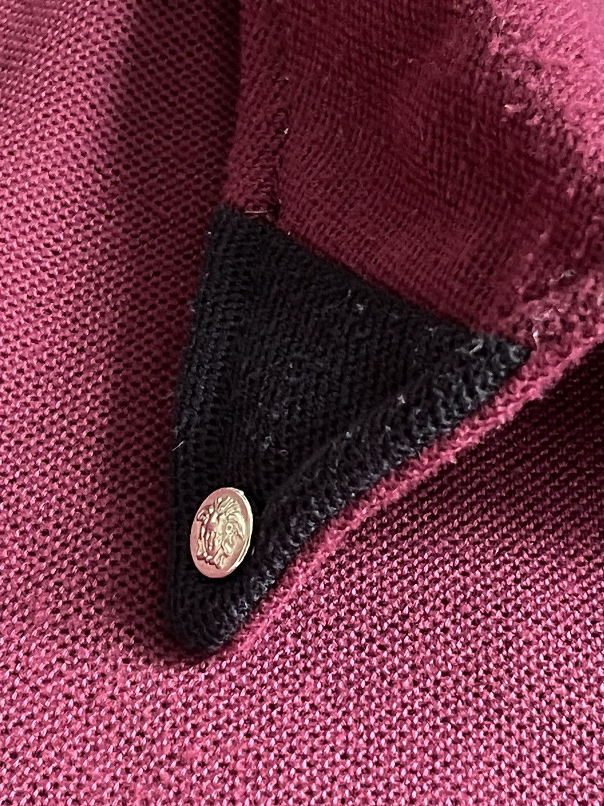 Versace × Versace Jeans Couture × Vintage Vintage Versace Jeans Couture Polo Medusa Logo 1/4 Zip Tee Size US XL / EU 56 / 4 - 8 Thumbnail