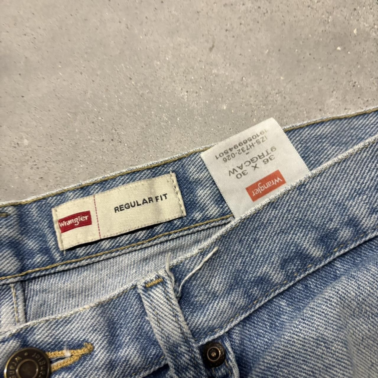 Japanese Brand × Vintage Crazy Vintage Y2K/2000s Light Wash Distressed Denim Jeans! Size US 34 / EU 50 - 8 Thumbnail