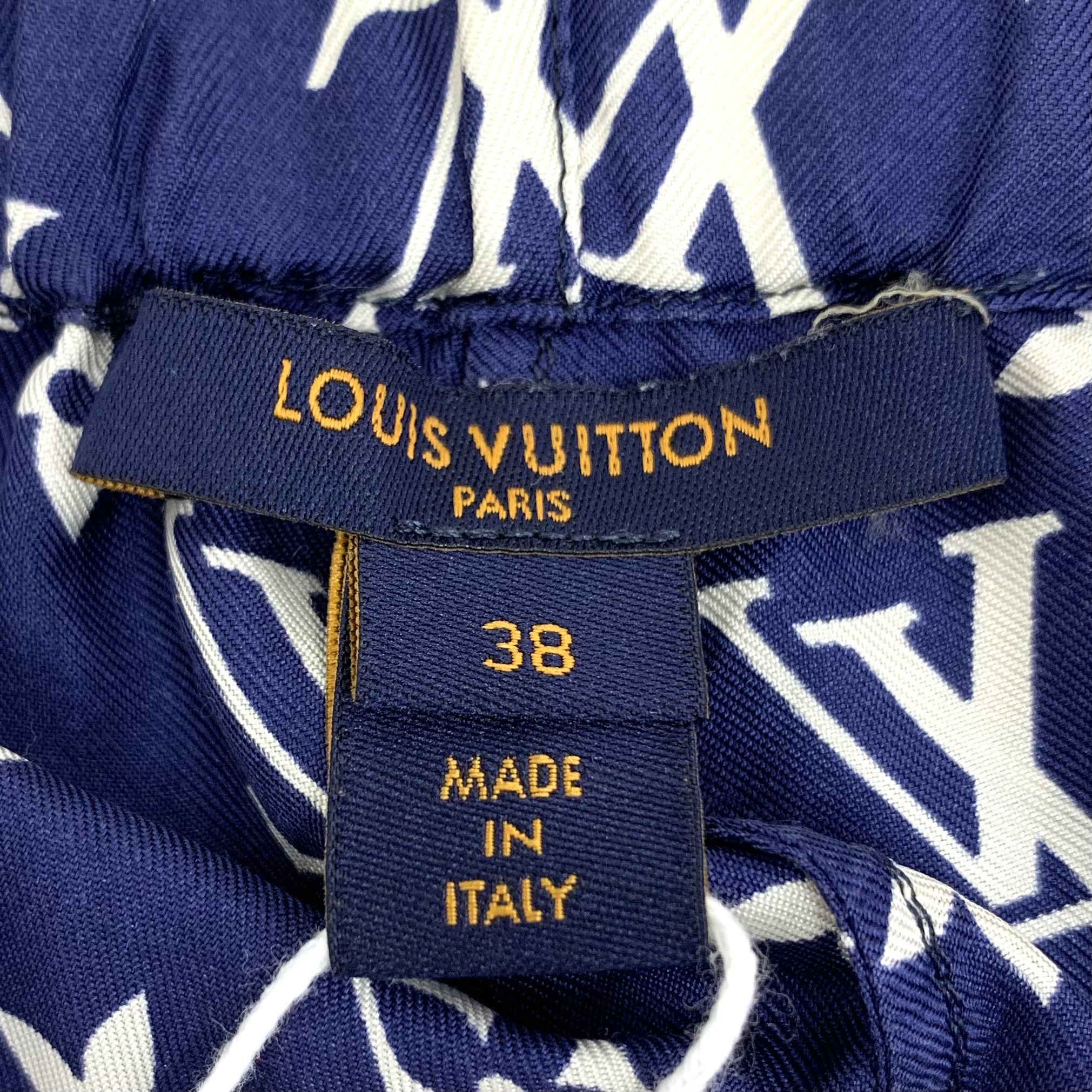 Louis Vuitton Louis Vuitton Monogram Print Shorts Blue (38) Size 26" / US 2 / IT 38 - 5 Thumbnail