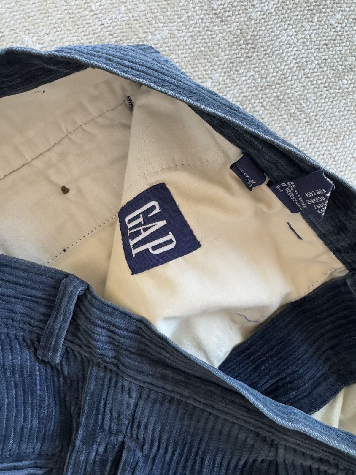 Gap × Vintage Vintage GAP blue corduroy pleated pants 80s sz 31 Size US 31 - 5 Thumbnail