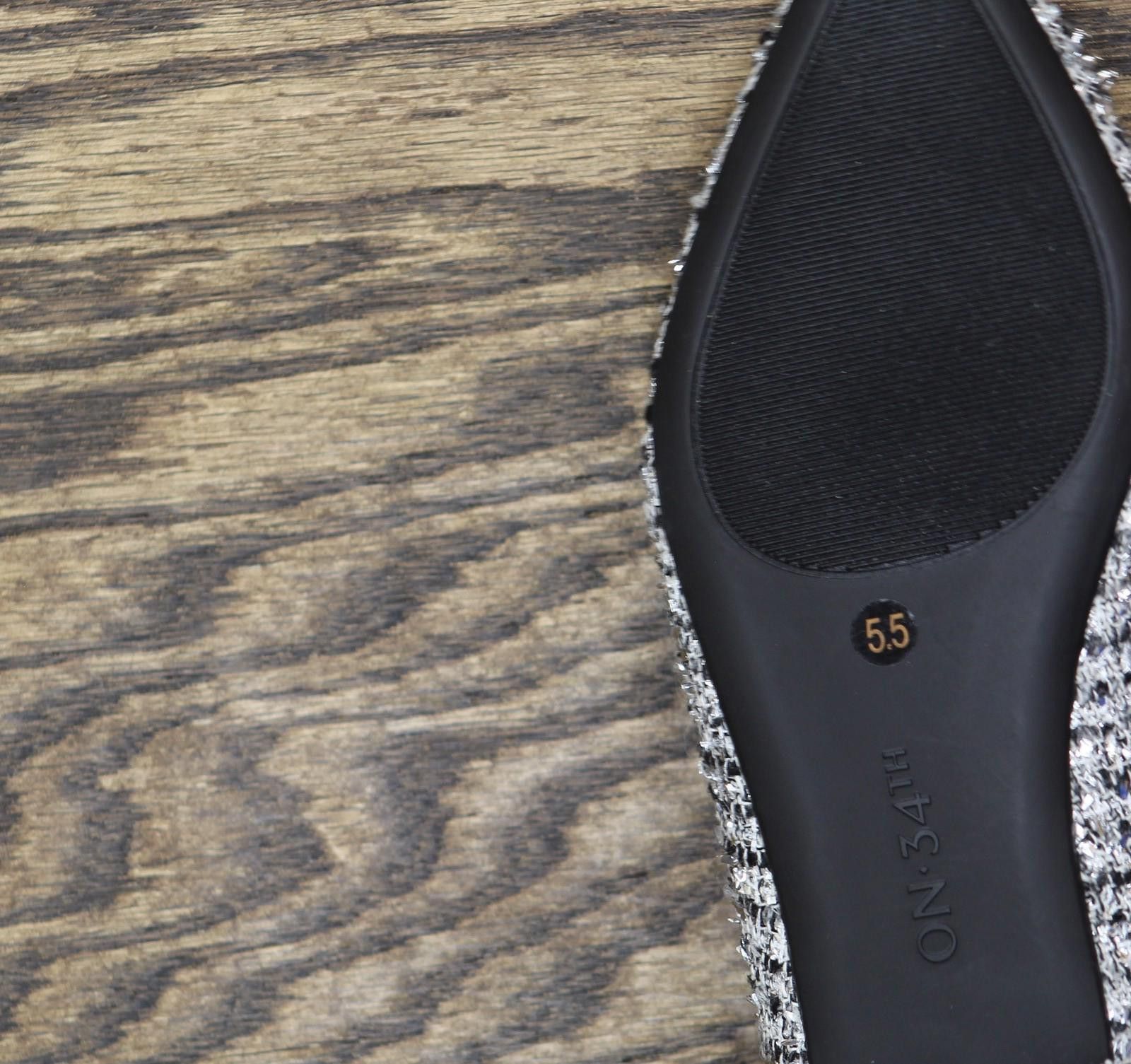 Other On 34th Millee Bow Pointed-toe Flats Silver Tweed Gray 5.5m Size US 5.5 / IT 35.5 - 6 Thumbnail