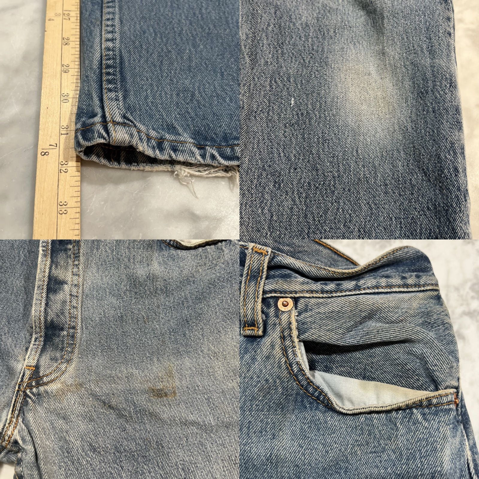 Levi's VINTAGE Levi's 501 Jeans Men 34x32 Button Fly Blue Cotton 5-Pocket Straight Size US 34 / EU 50 - 11 Thumbnail