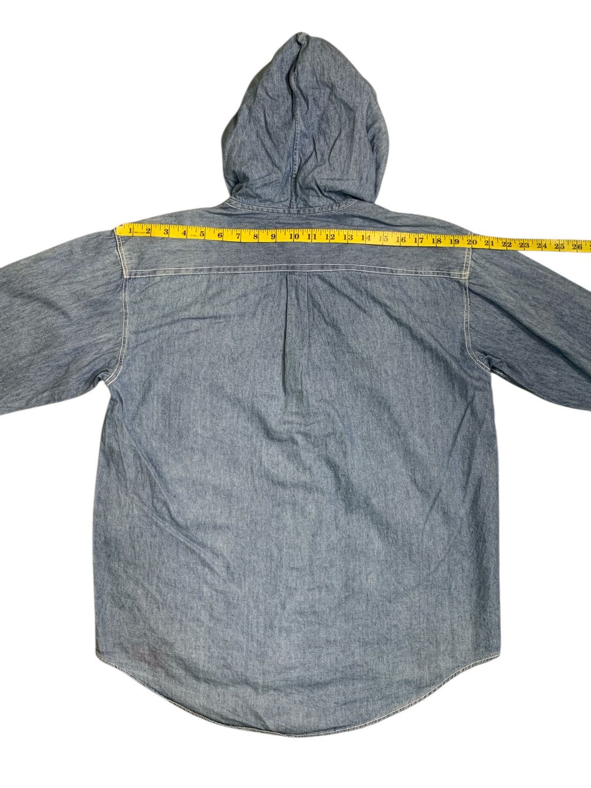Pieces Uniques Rare Design Unique Soft Denim Hoodie Button Up Shirts Size US M / EU 48-50 / 2 - 10 Thumbnail