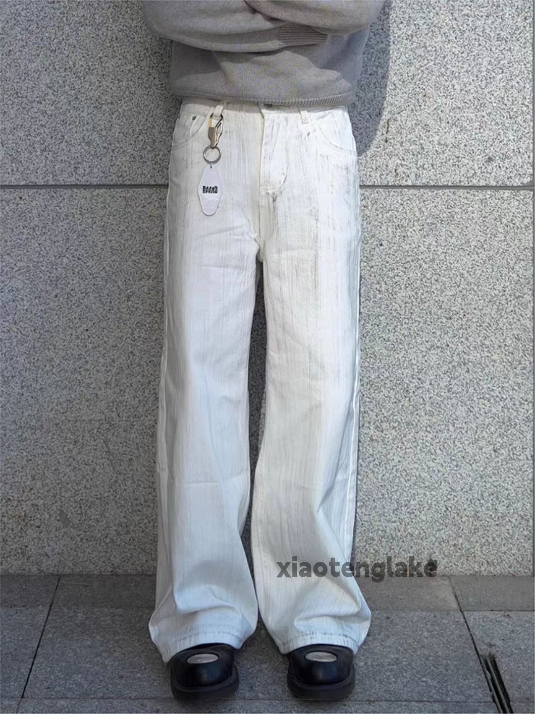 Jean xz utility loose baggy skate hiphop Stain flared jeans Size US 32 / EU 48 - 3 Thumbnail