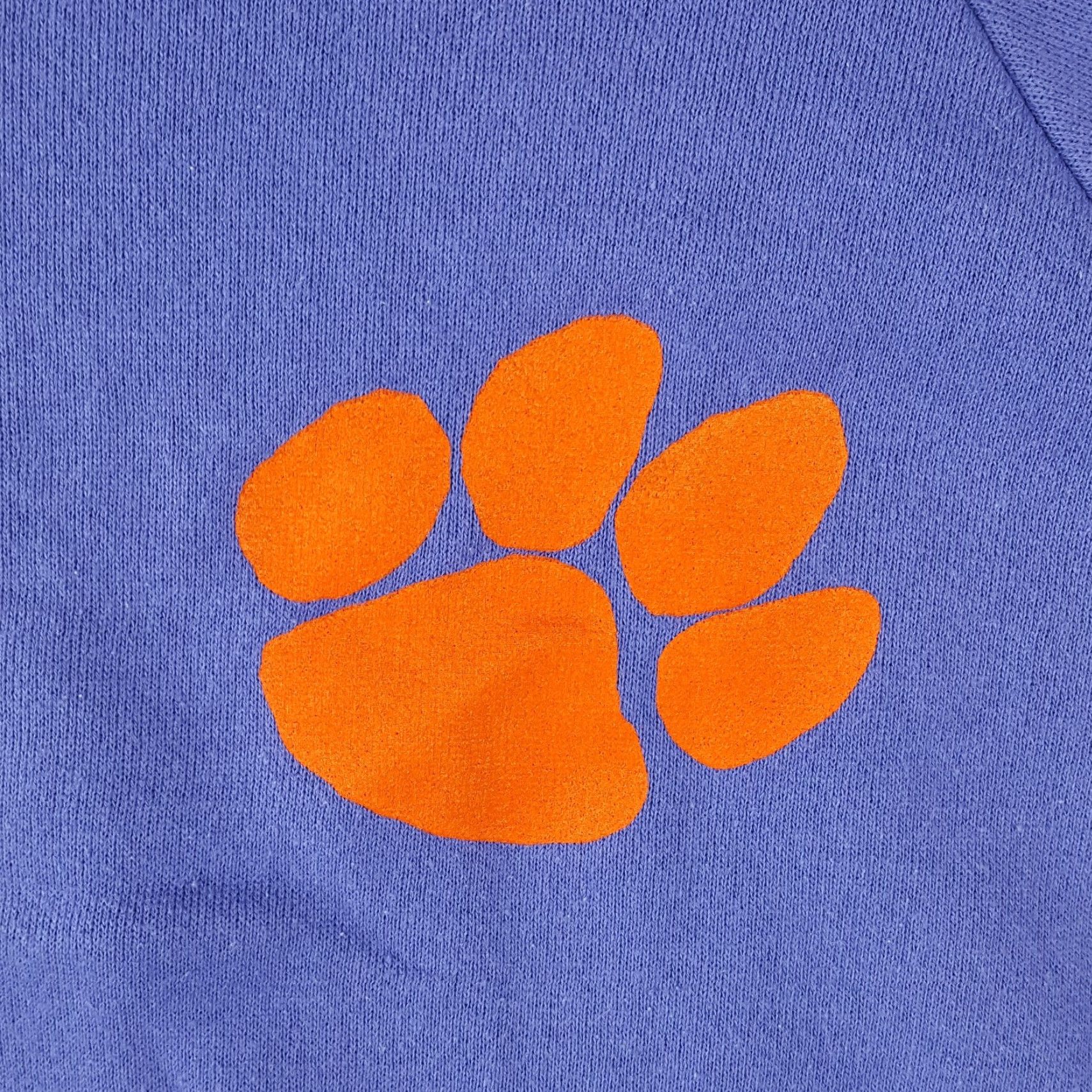 Vintage Vintage 90s Clemson Tigers Football Crewneck Size XL Purple Pullover Sweatshirt Size US XL / EU 56 / 4 - 3 Thumbnail