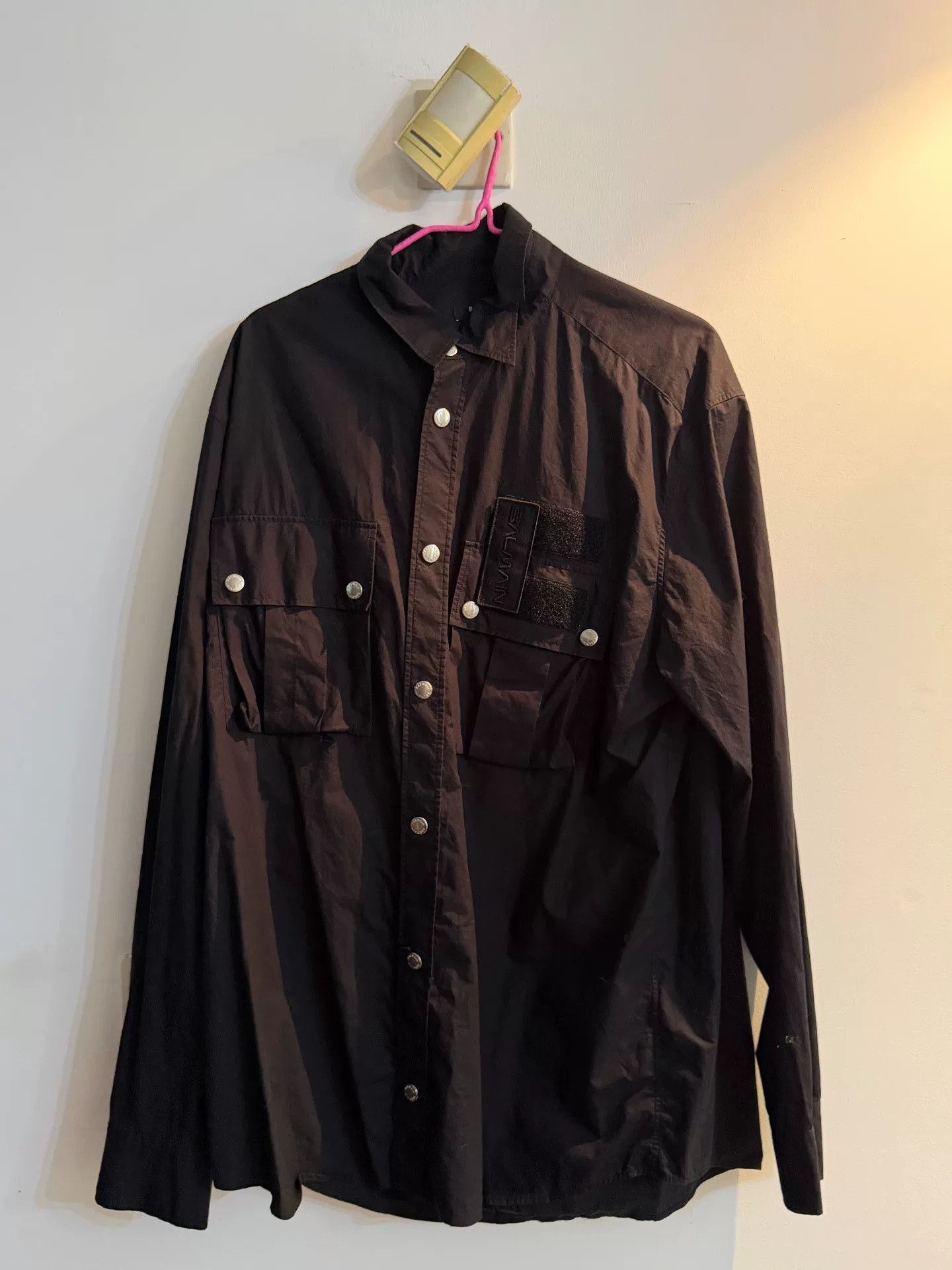 Balmain BALMAIN Solid Single-Breasted Pocket Shirt Size US M / EU 48-50 / 2 - 1 Thumbnail