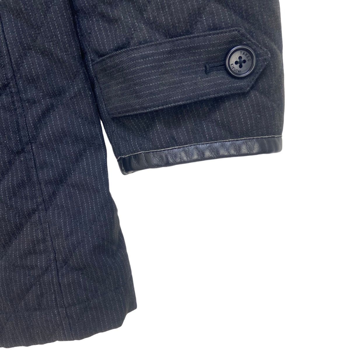 Japanese Brand × Takeo Kikuchi Japanese Brand Takeo Kikuchi Leather Trimmed Quilted Jacket Size US S / EU 44-46 / 1 - 9 Thumbnail