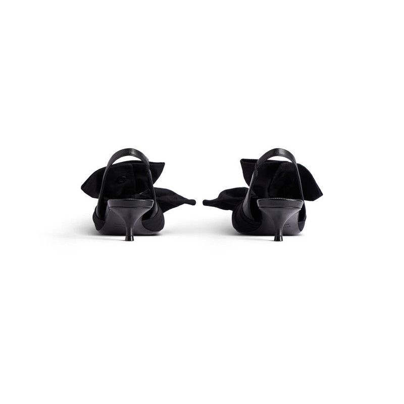 Balenciaga o1w1db10526 Knife Chemise 40mm Slingback in Black Size US 6 / IT 36 - 4 Thumbnail