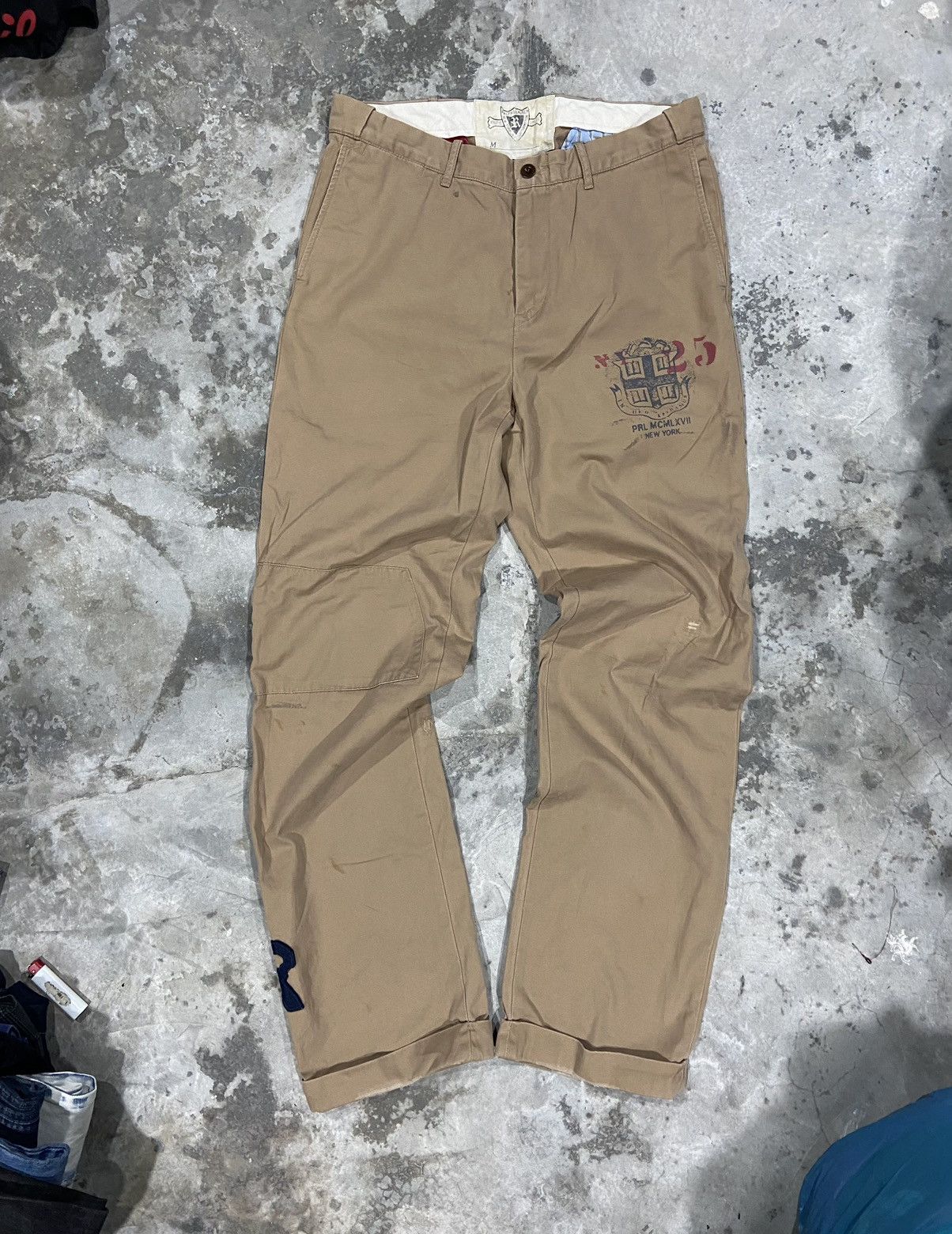 Polo Ralph Lauren Vintage Polo PRL RL Ralph Lauren Crazy Design Pants Size US 34 / EU 50 - 2 Thumbnail