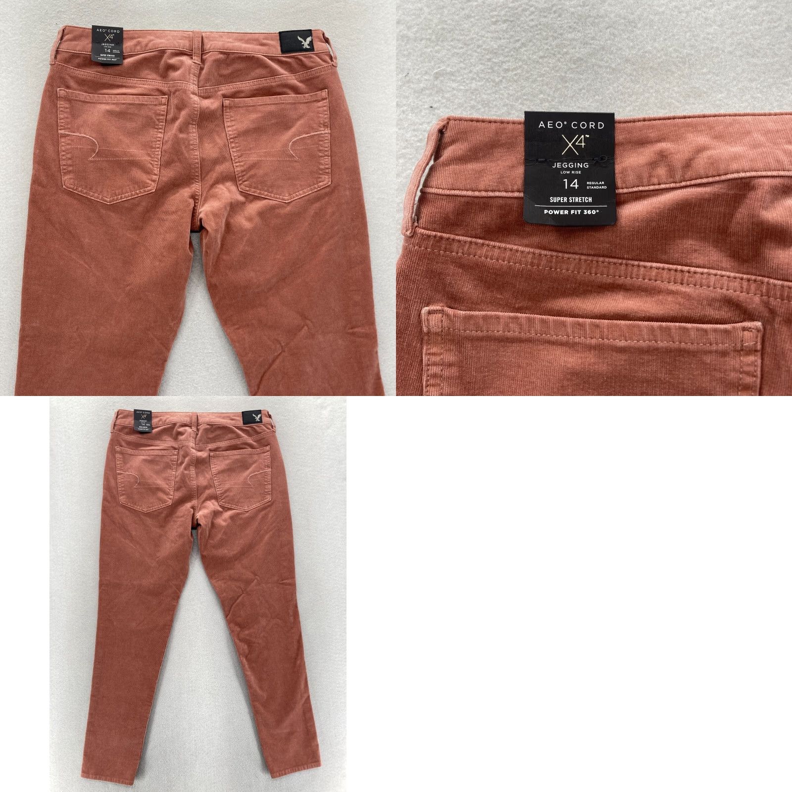 American Eagle Outfitters American Eagle Outfitters Corduroy Jeggings Women's 14 Brown Stretch Low Rise Skinny Ankle Jeans Size 24" / US 00 / IT 34 - 9 Thumbnail