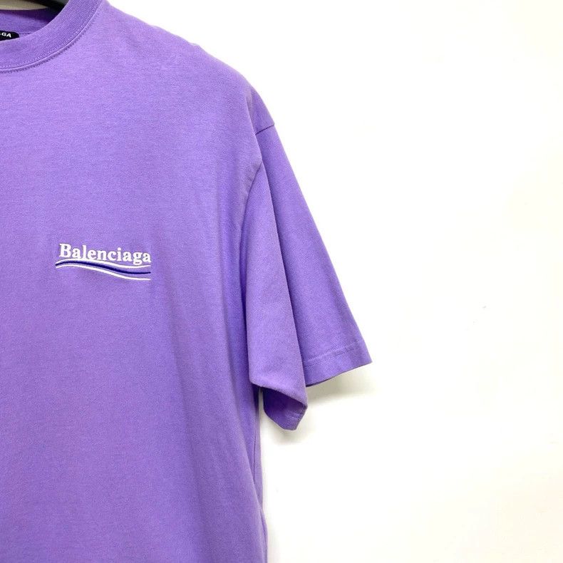 Balenciaga Balenciaga Purple Embroidered Coke Short Sleeve Tee Size US S / EU 44-46 / 1 - 6 Thumbnail