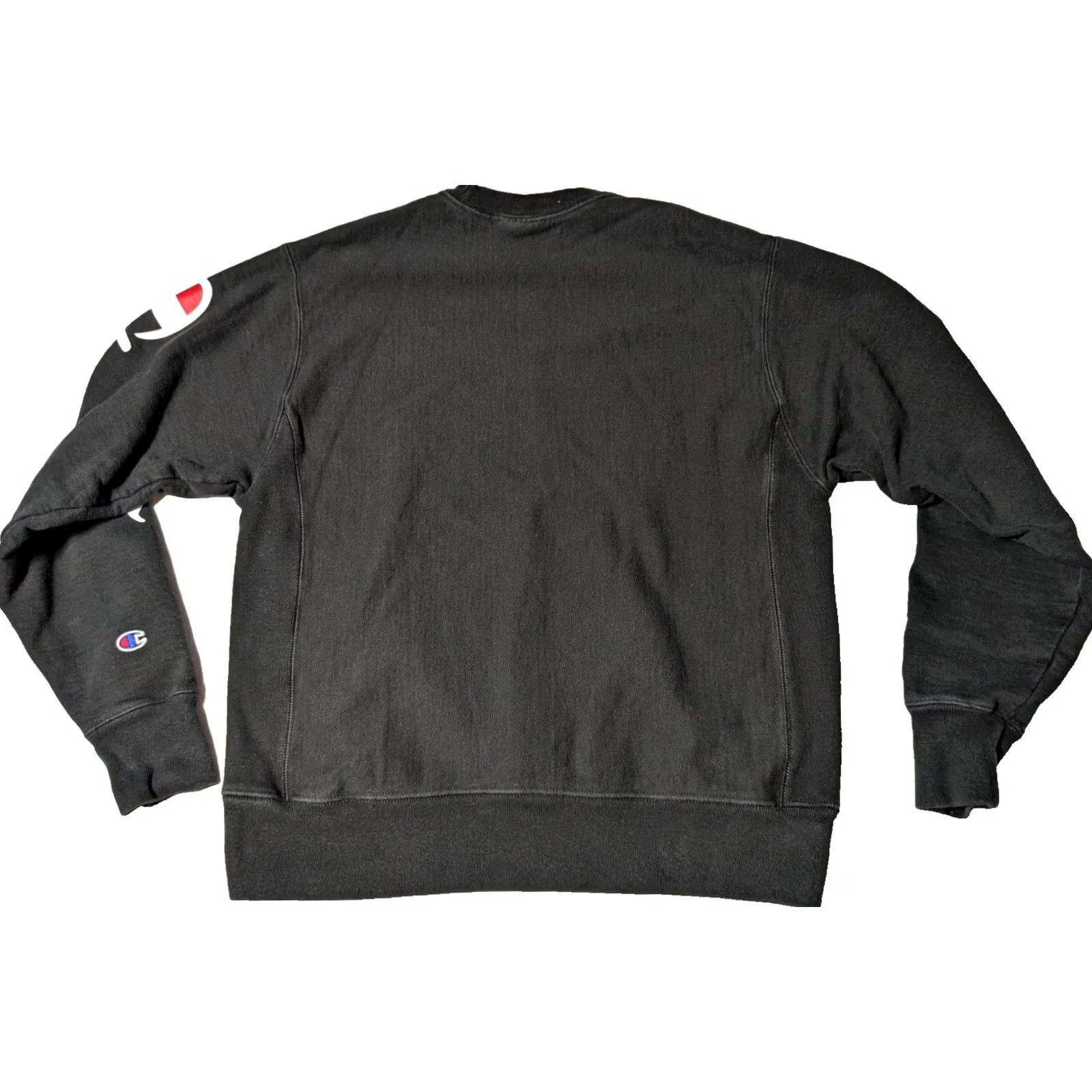 Champion VINTAGE CHAMPION REVERSE WEAVE Men Medium Black Logo Pullover Sweatshirt Size US M / EU 48-50 / 2 - 2 Thumbnail