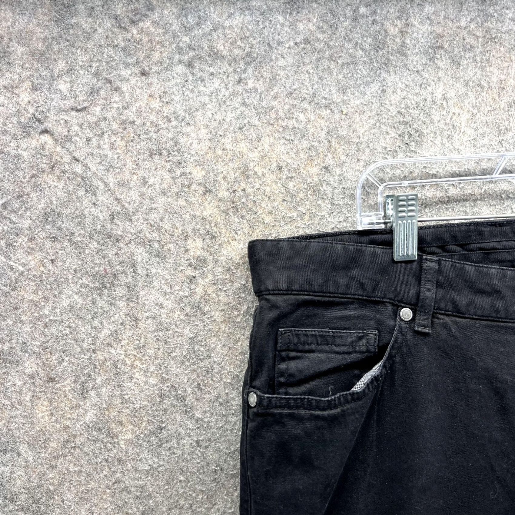 Ermenegildo Zegna VINTAGE Ermenegildo Zegna Jeans Mens 38 Black Straight Leg Stretch Denim Casual Pants Size US 38 / EU 54 - 7 Thumbnail