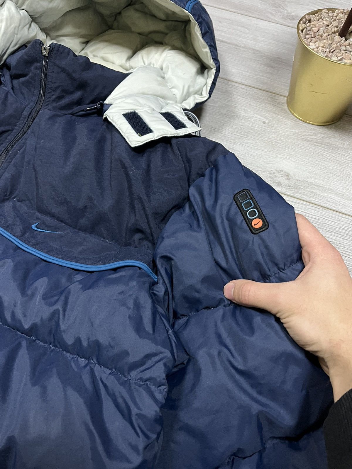 Vintage Nike 1990 vintage puffer down jacket back swoosh Size US M / EU 48-50 / 2 - 9 Thumbnail