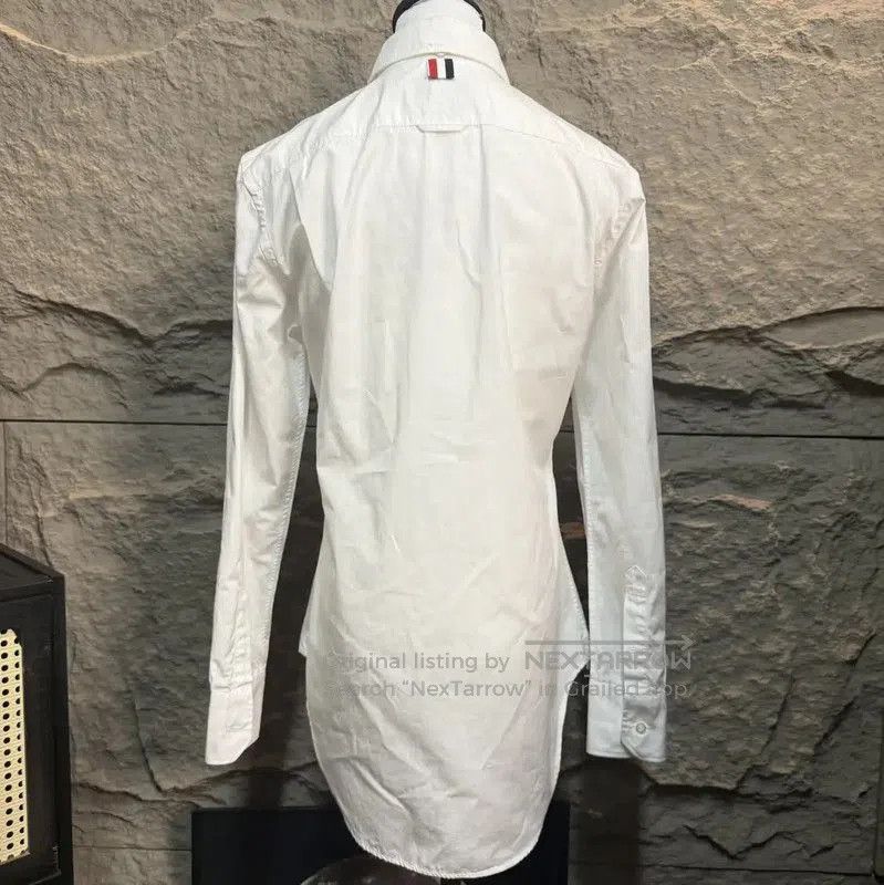Thom Browne Thom Browne White Cotton Women's Shirt . Size M / US 6-8 / IT 42-44 - 2 Thumbnail