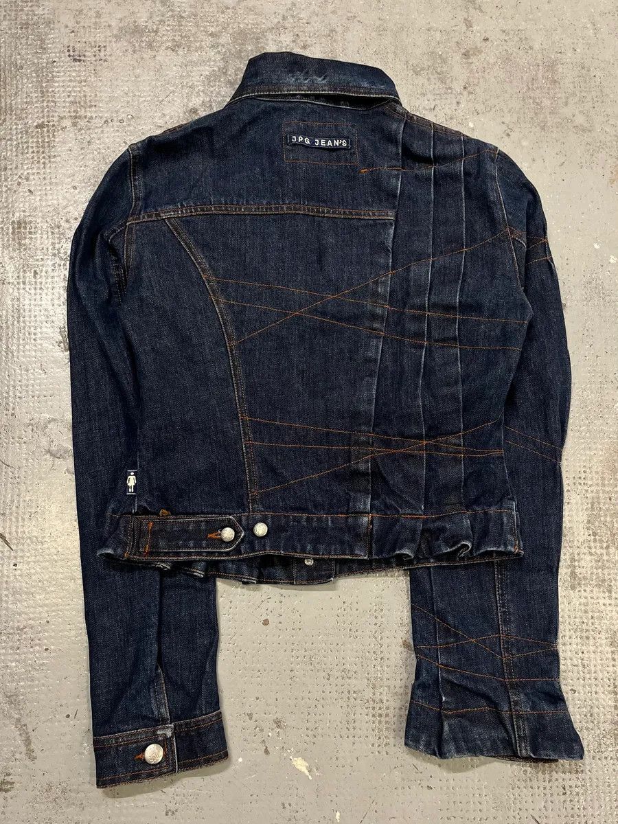 Jean Paul Gaultier 2000s Jean Paul Gaultier Type 1 Asymmetrical Denim Jacket Size M / US 6-8 / IT 42-44 - 8 Thumbnail