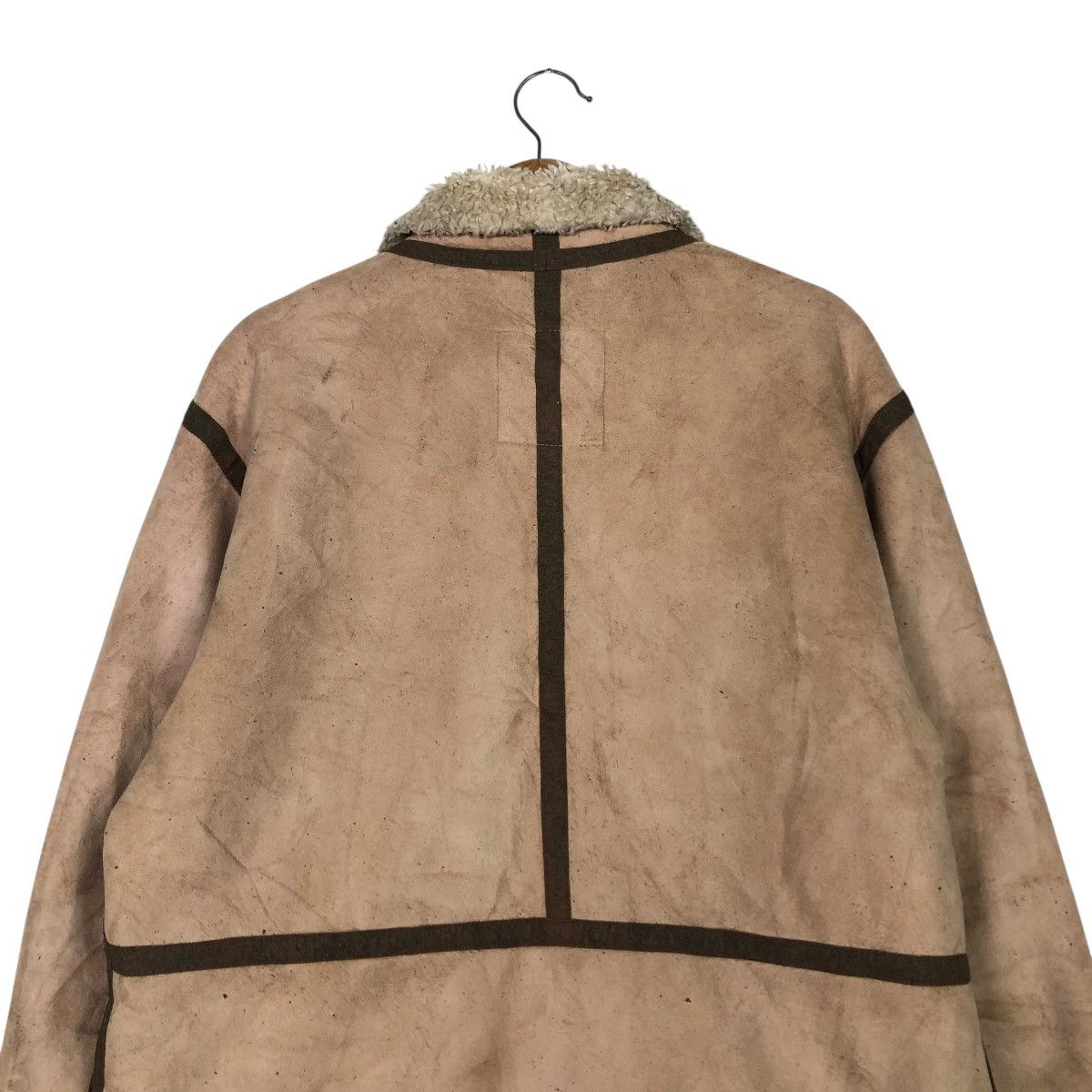 Alpha Industries 🔥VINTAGE SHEARLING SHERPA BIKER JACKET ALPHA INDUSTRIES Size US L / EU 52-54 / 3 - 11 Thumbnail