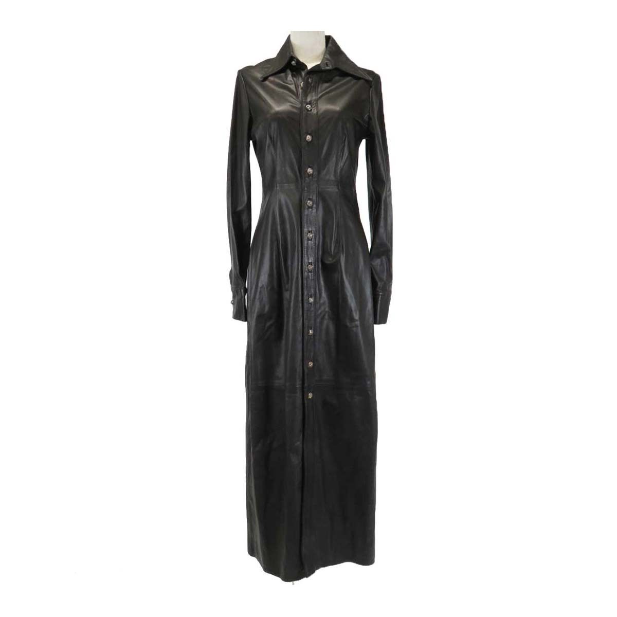 Chrome Hearts Chrome Hearts Leather Button Down Dress Size S / US 4 / IT 40 - 1 Thumbnail