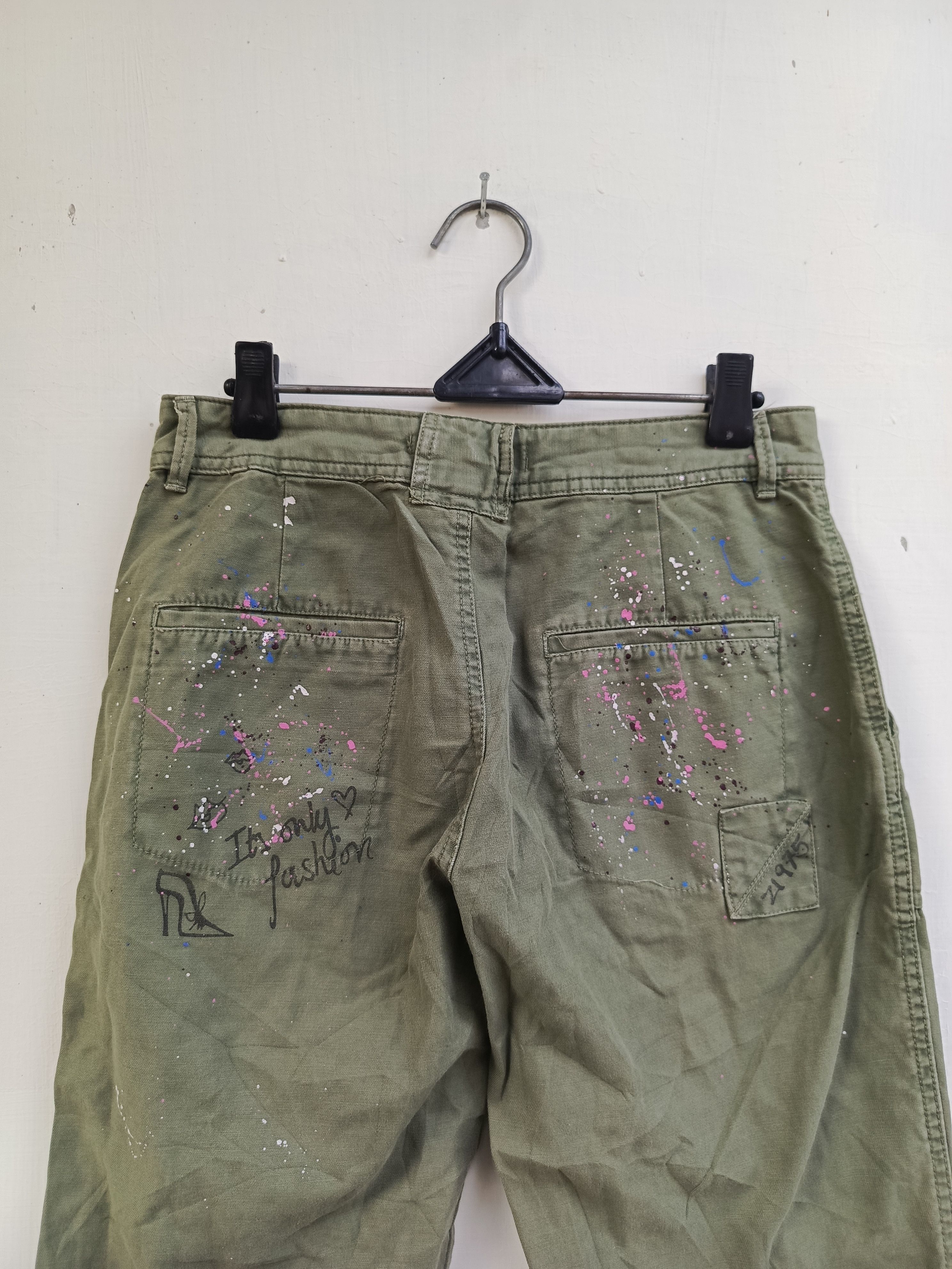 Zara Zara basic paint splatter pants Size 24" / US 00 / IT 34 - 5 Thumbnail