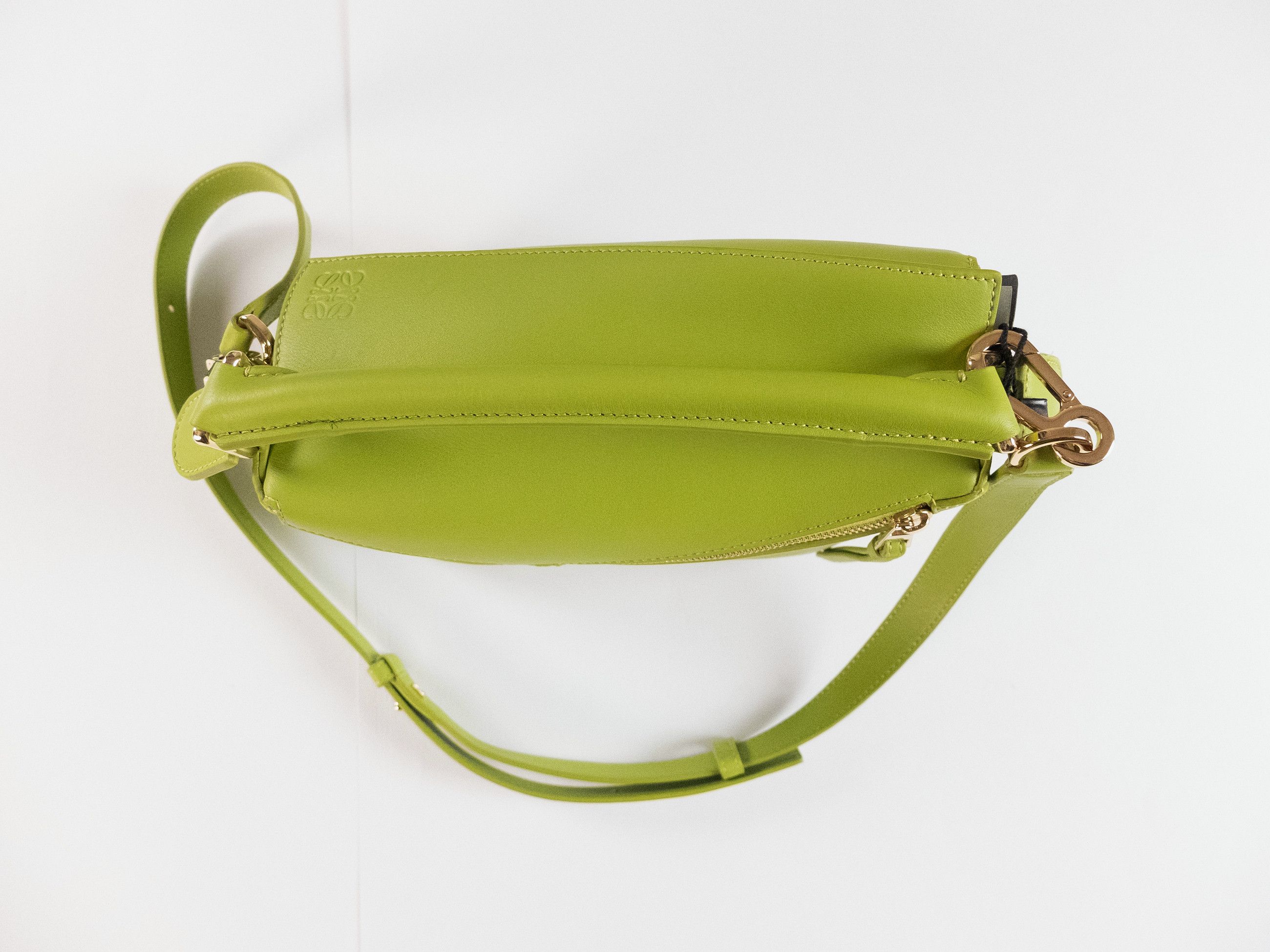 Loewe LOEWE Puzzle Edge small meadow green leather shoulder bag Size ONE SIZE - 8 Thumbnail