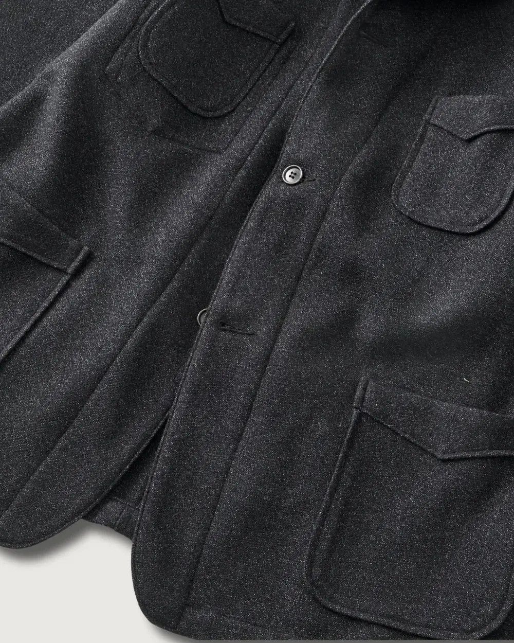 Post Overalls 3128 OK 1930 Jacket Basket Tweed Charcoal Wool Japan New! Size US XL / EU 56 / 4 - 5 Thumbnail